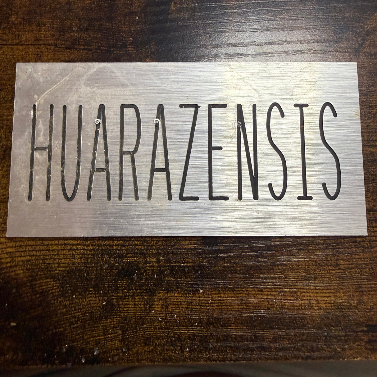 Cactus Identification Sign - 3" x 5"